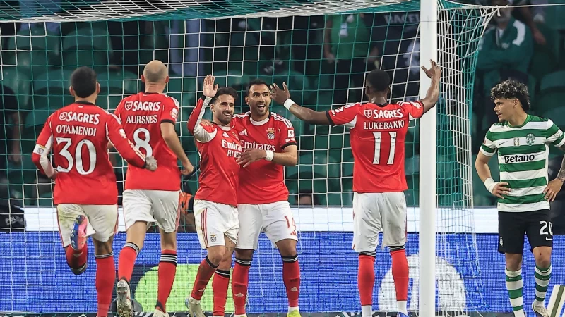 Liga Portugal : Benfica renverse le Sporting au bout du suspense (2-1)