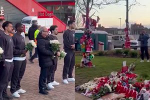 PSG : l'immense émotion de Campos, Neves, Nuno Mendes, Ramos et Vitinha en hommage à Diogo Jota devant Anfield